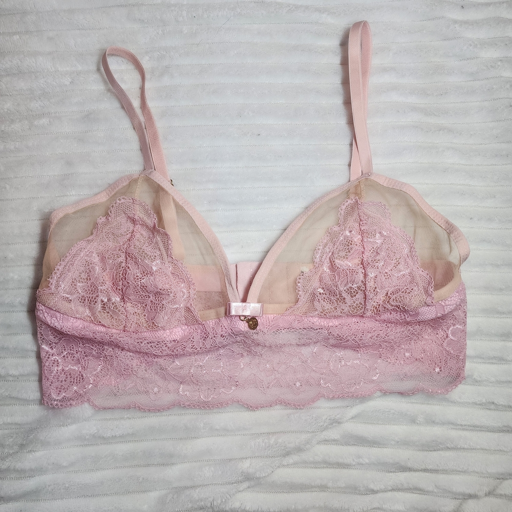 Delicate Pink Lace Bralette